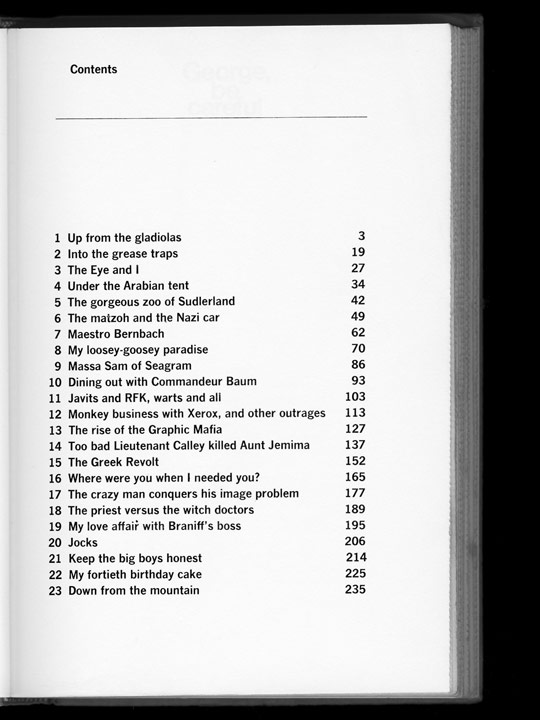 The Next Page: Thirty Tables of Contents