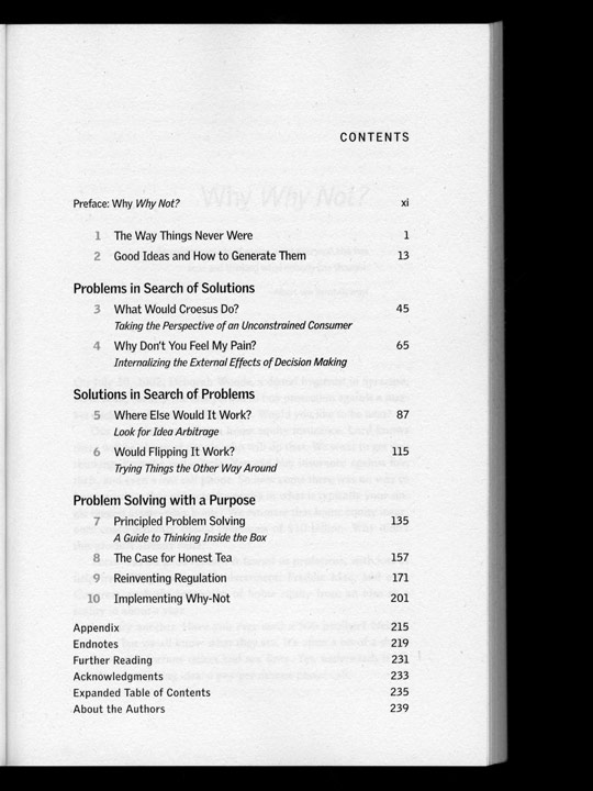 The Next Page: Thirty Tables of Contents